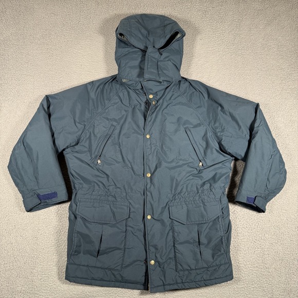 L.L. Bean Other - Vintage LL Bean Jacket Mens Large Blue Snow Parka Full Zip Hooded Goretex USA